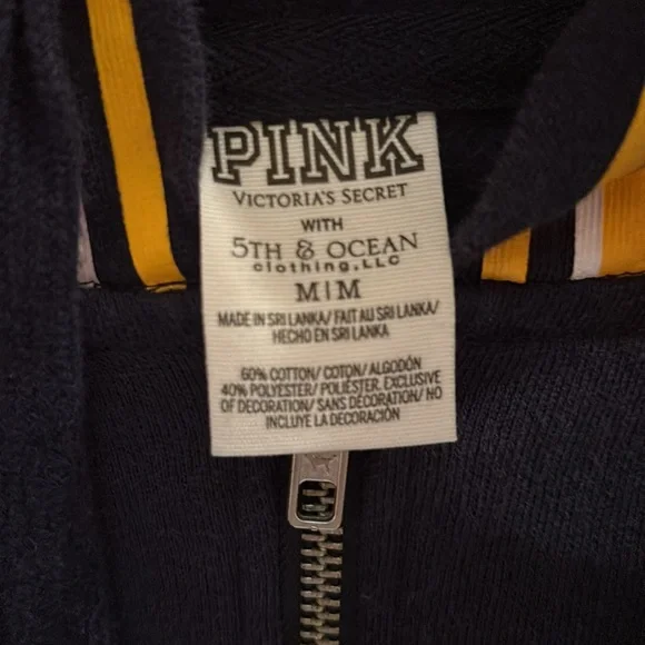 PINK Victoria's Secret Navy and Gold Women's Sweater FREE SHIPPING - Picture 8 of 10